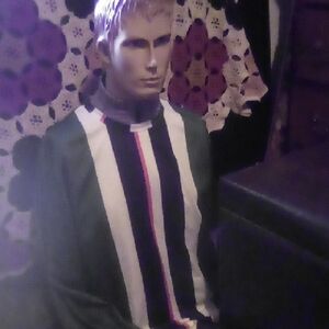 Men's Trending Nylon Striped XL shirt.